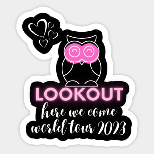 scentsy lookout, here we come, world tour 2023 Sticker